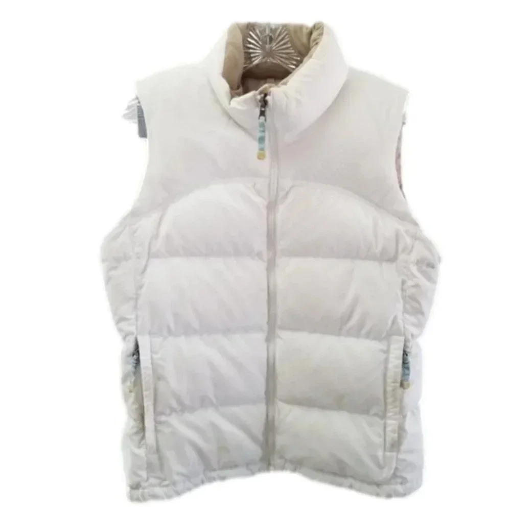 THE North Face White Goose Down Puffer Vest Nuptse M